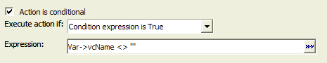 Conditional Action 8
